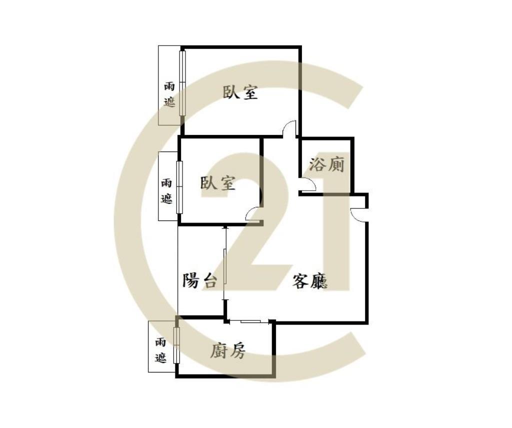 正七期大墩明星學區/博識景觀2房平車
