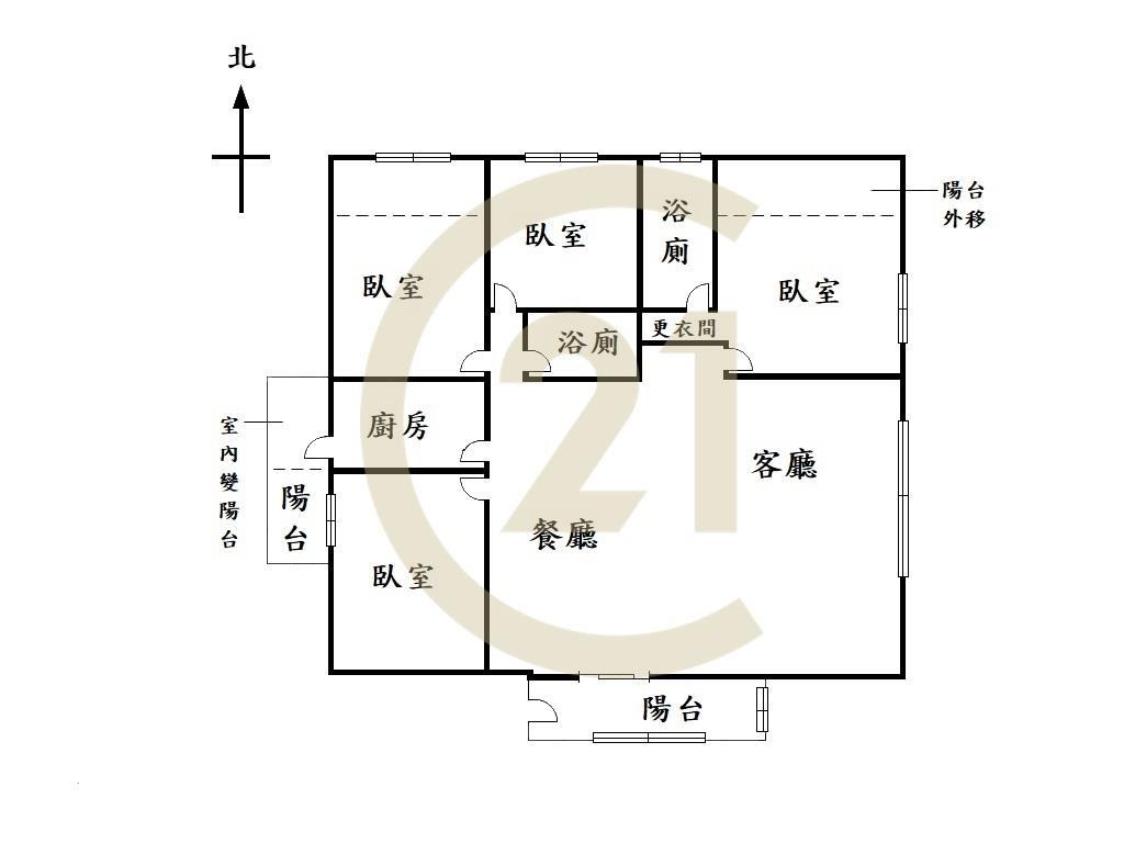 翰陽尊邸大四房雙平車