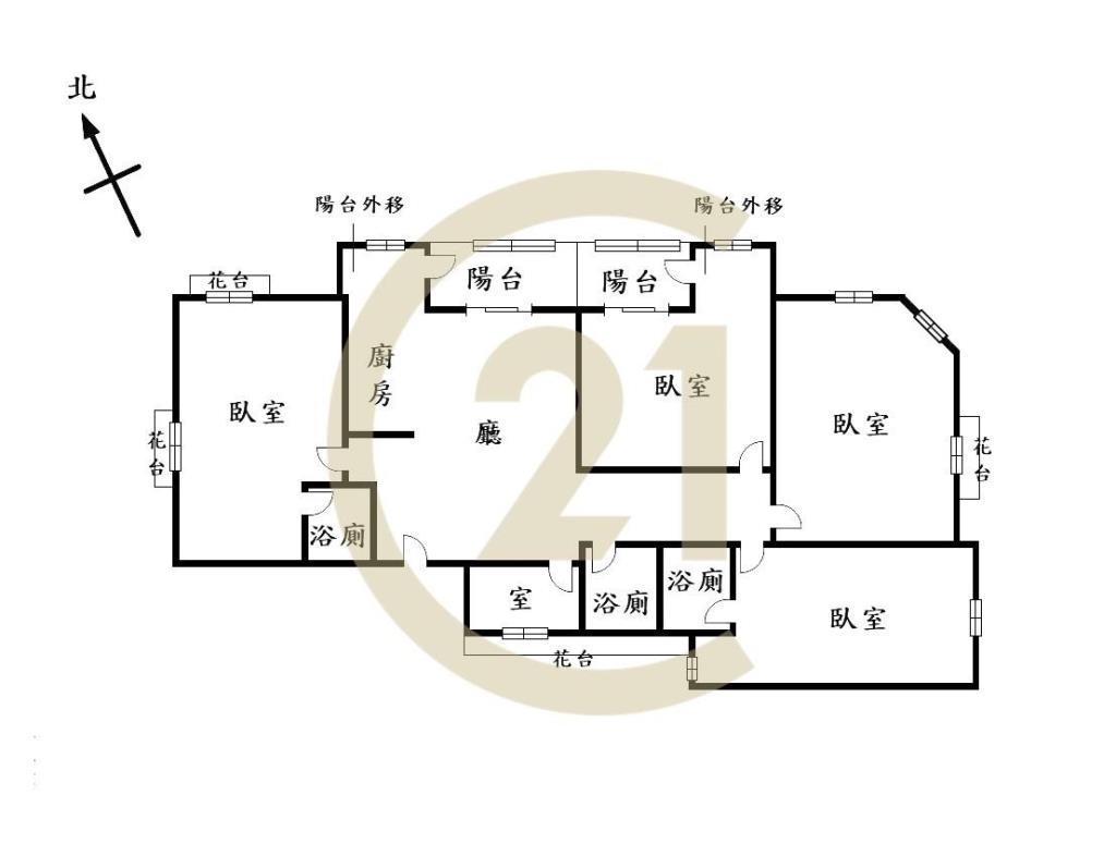 黎明商圈大四房雙車位