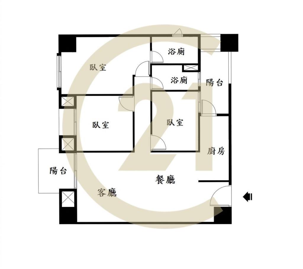 富宇晴綻花園高樓大3房平車