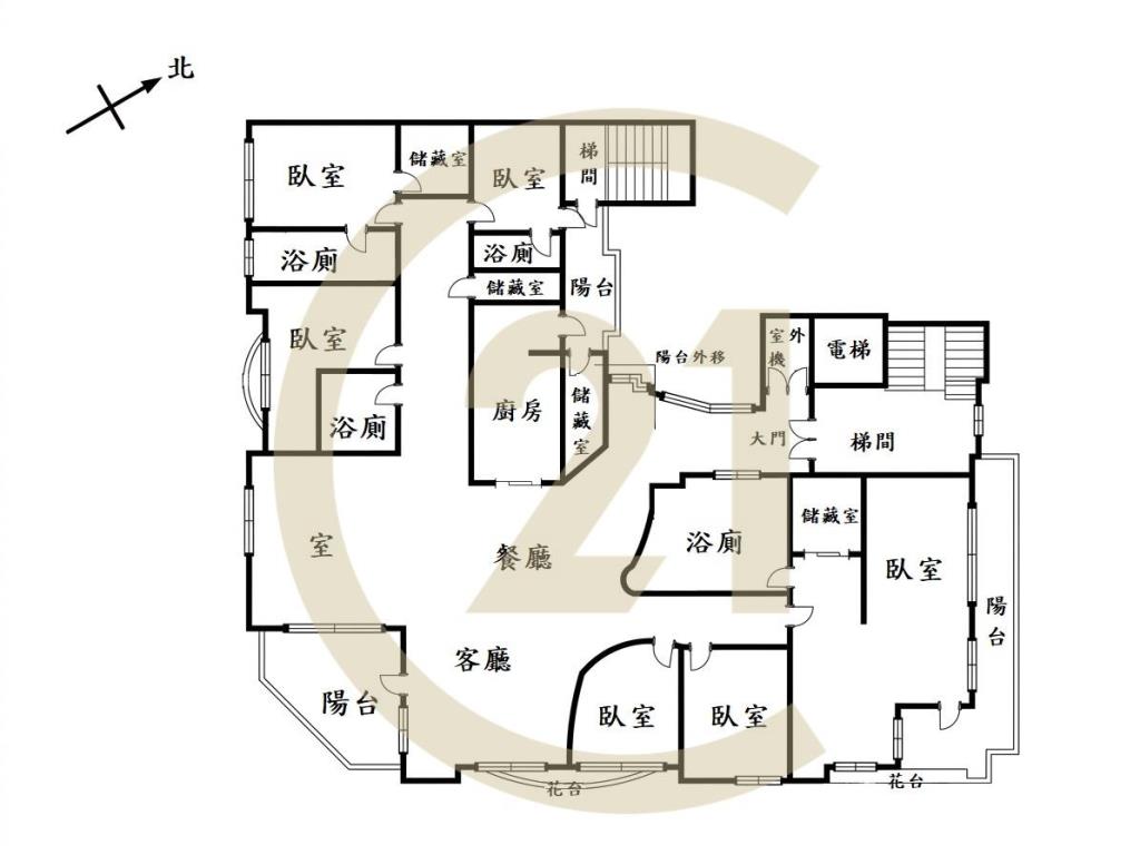 正市府捷運站前百坪董事長豪邸