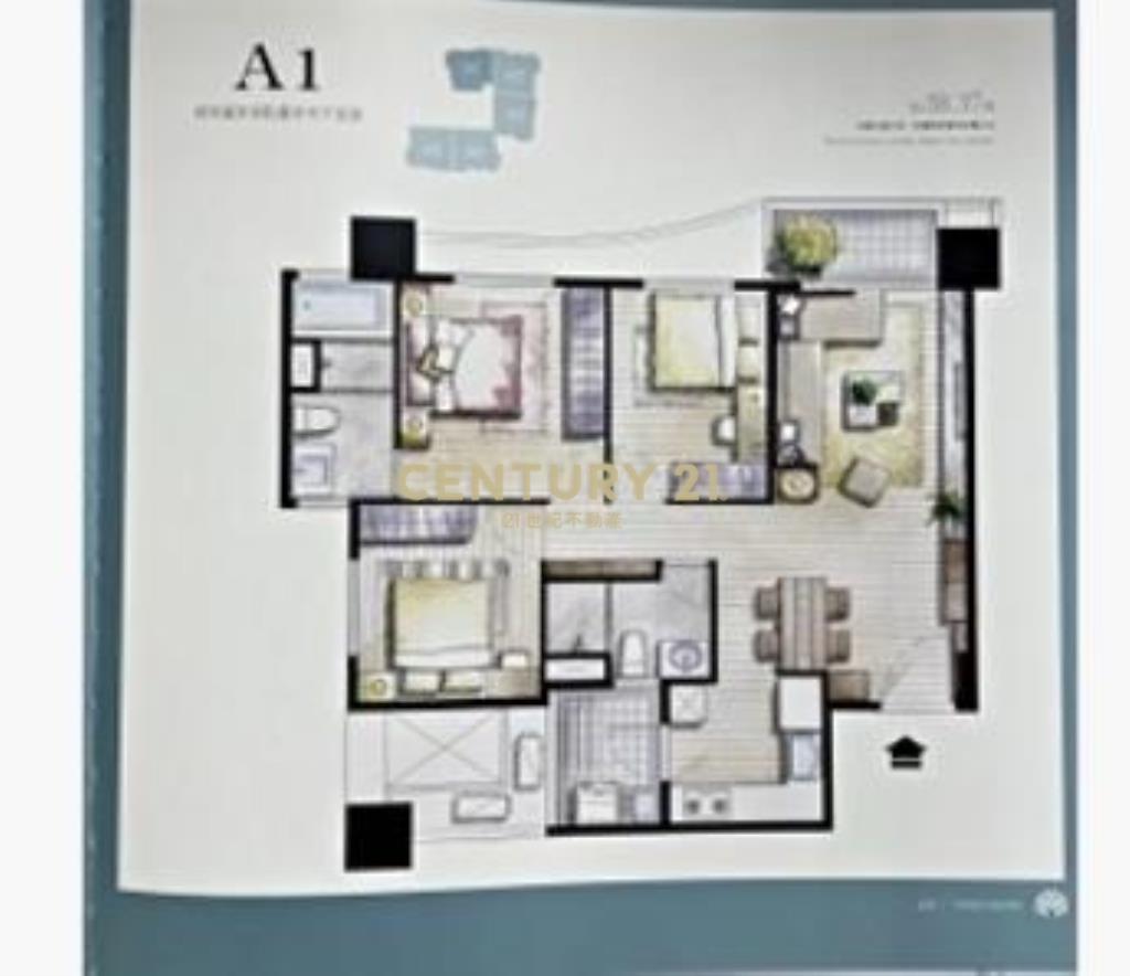 6962佳茂極美3房平車景觀戶