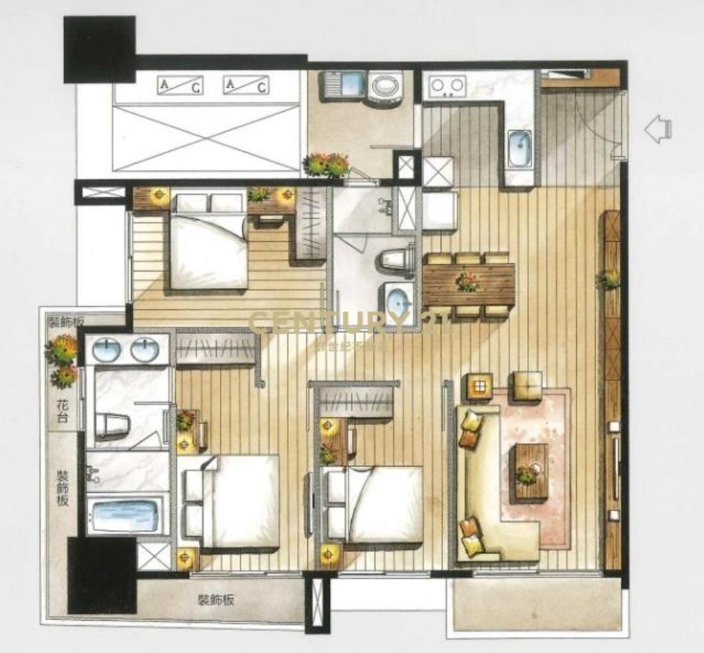豐邑G-TOWER視野3房雙車