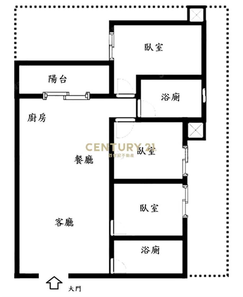 潤隆三房平車一樓庭院戶