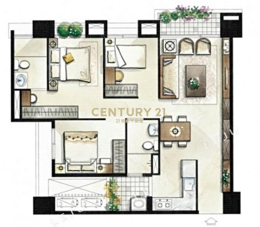 嶺東昌祐品觀三房平車