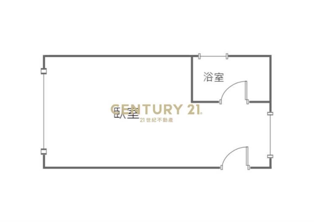 邊間.雙採光衛浴開窗大套房