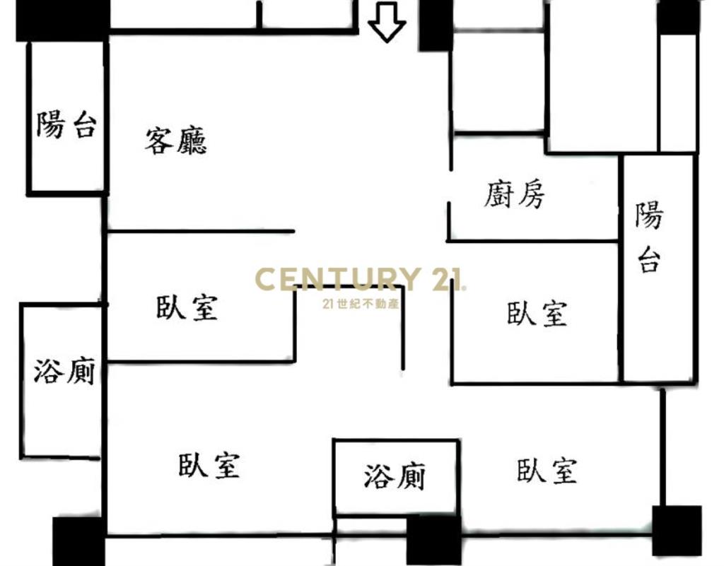 勝美築四房平車視野戶