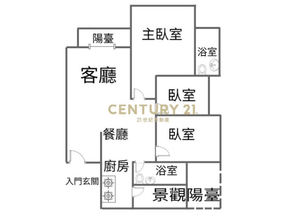 中港層峰@逢甲商圈豪宅@露臺戶