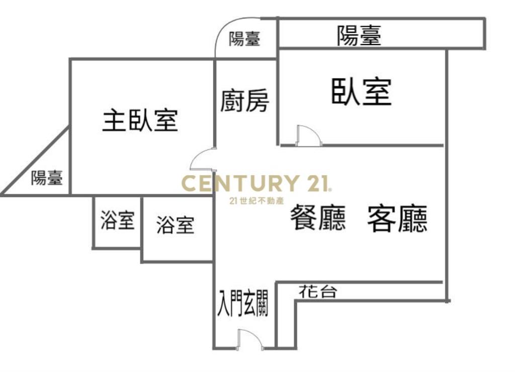 漢神百貨低總價大2房@三面採光