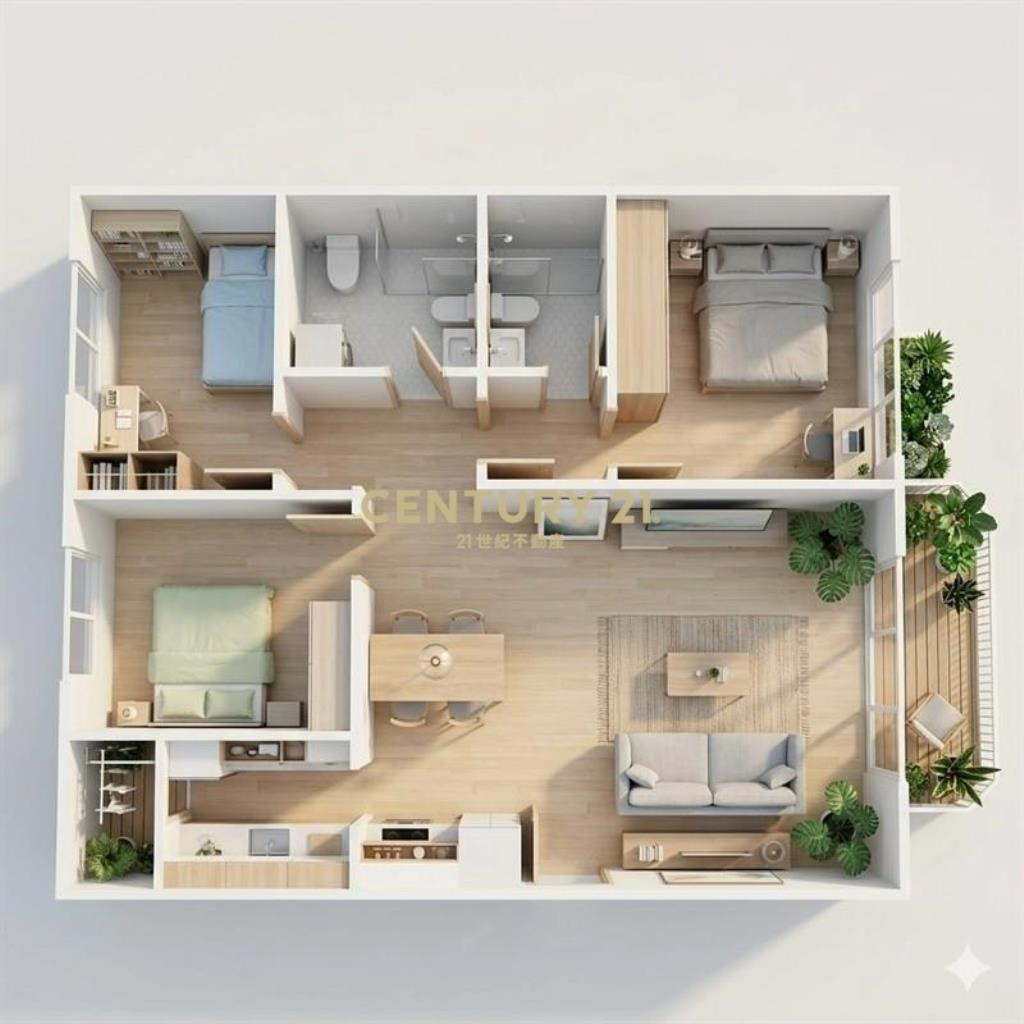 東海大學全新整理電梯三房