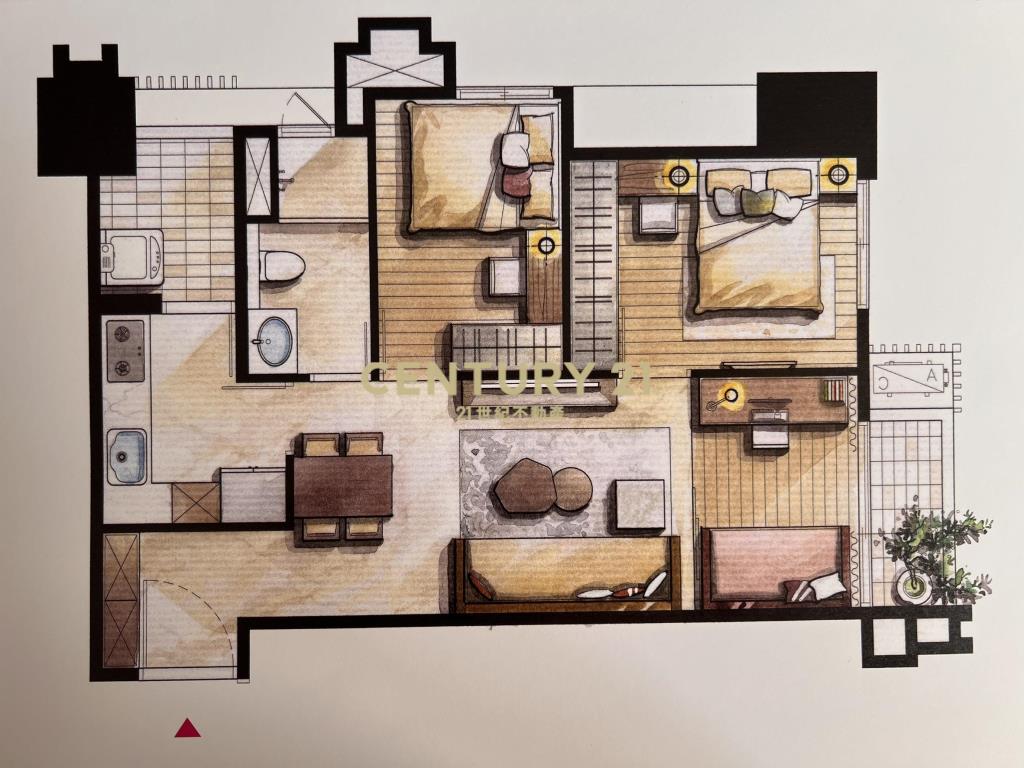 皇普莊園景觀2+1房雙車位