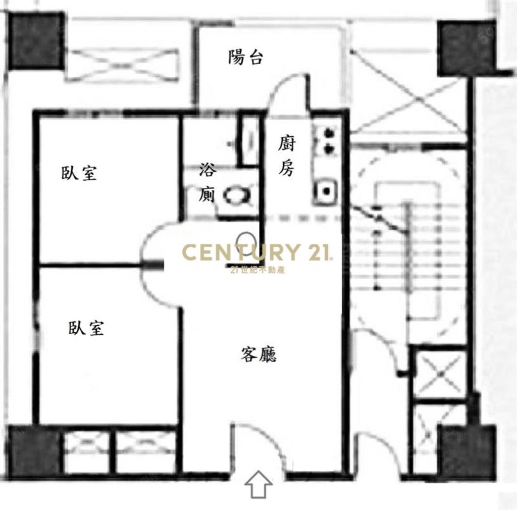 富宇世界花園中高樓層兩房平車