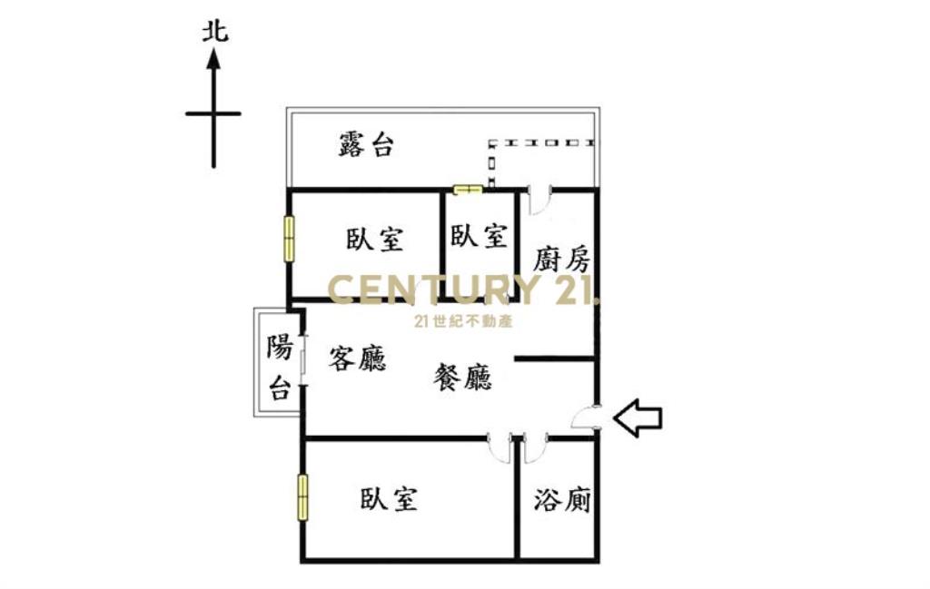 微笑城市三房B1平車