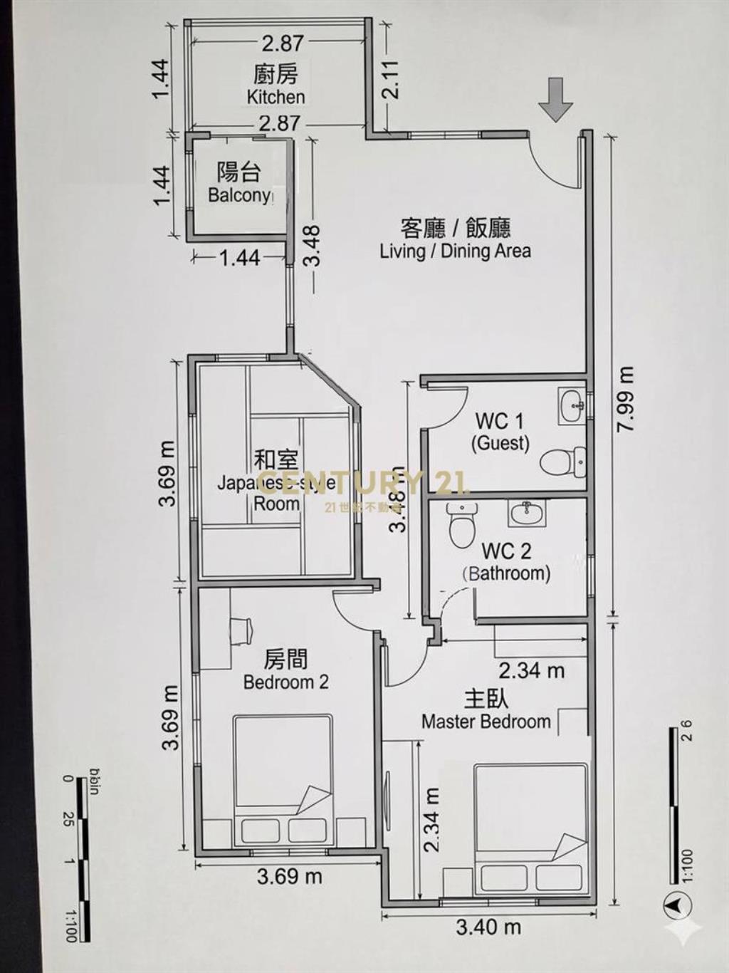 捷運G12近好市多豐樂三房車位