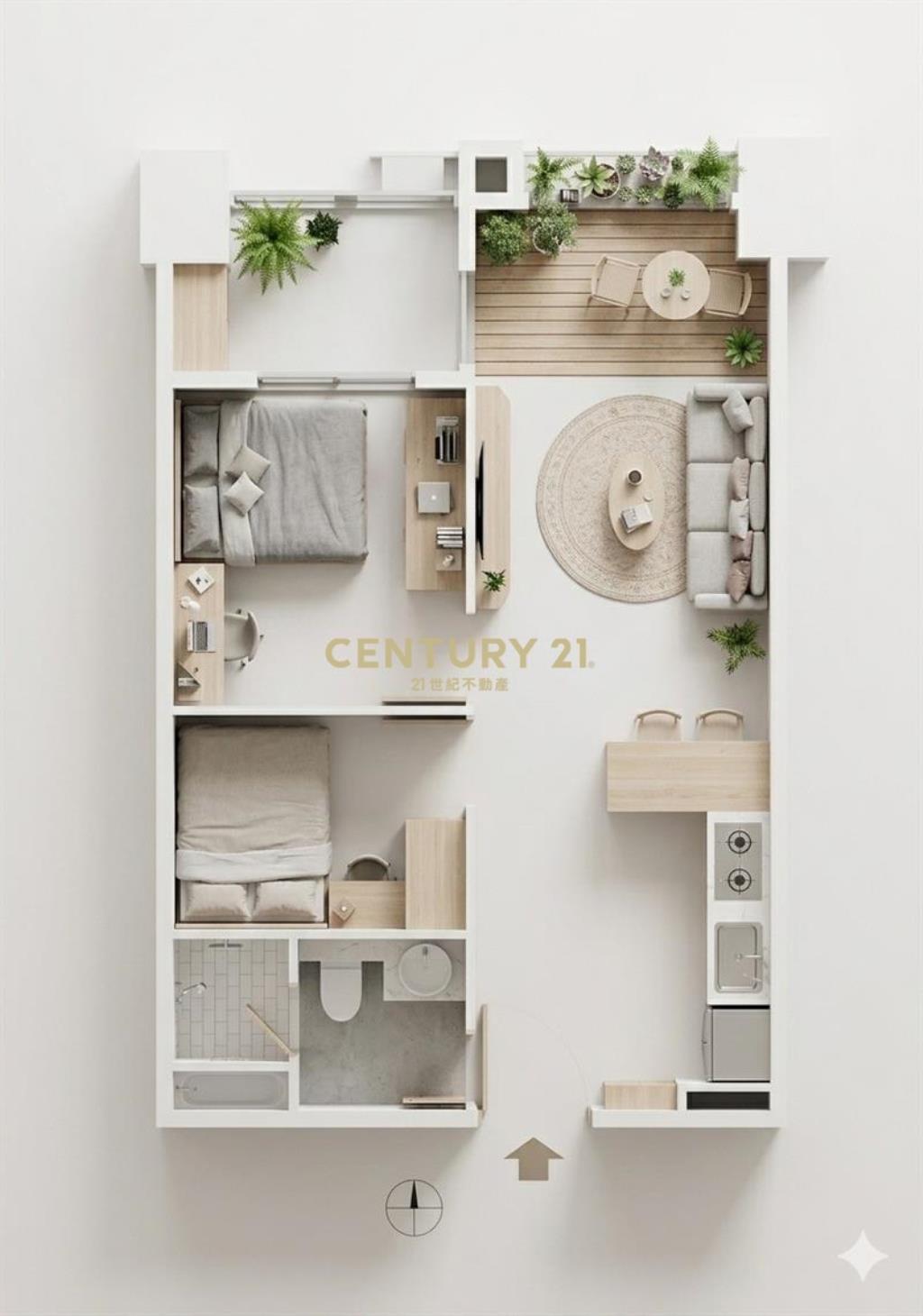 秀泰旁@台中新站2房平車