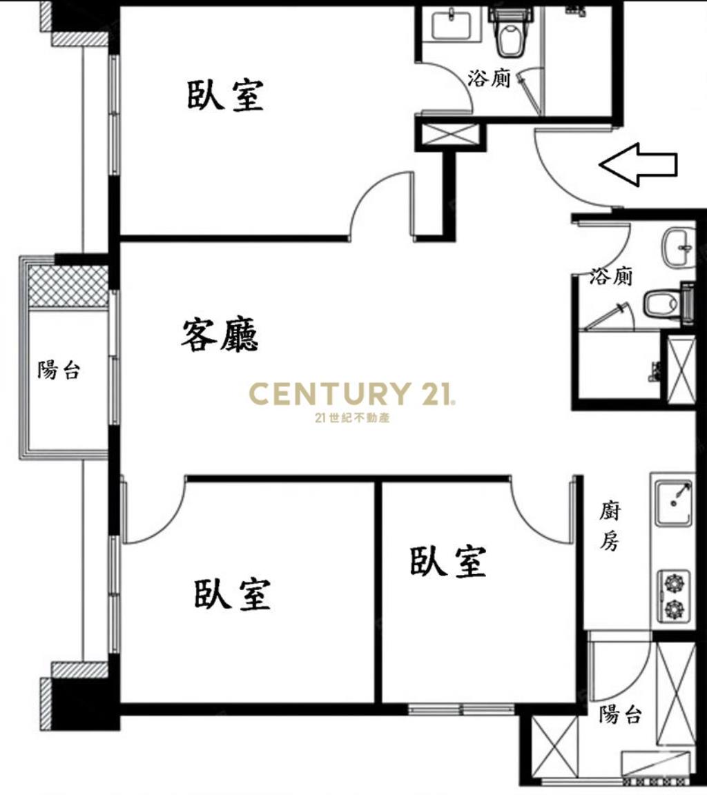 米蘭花園三房平車