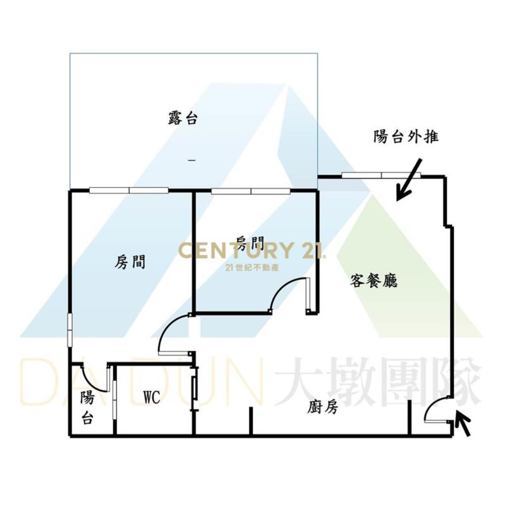 專任！采揚晴空二房平車大露台