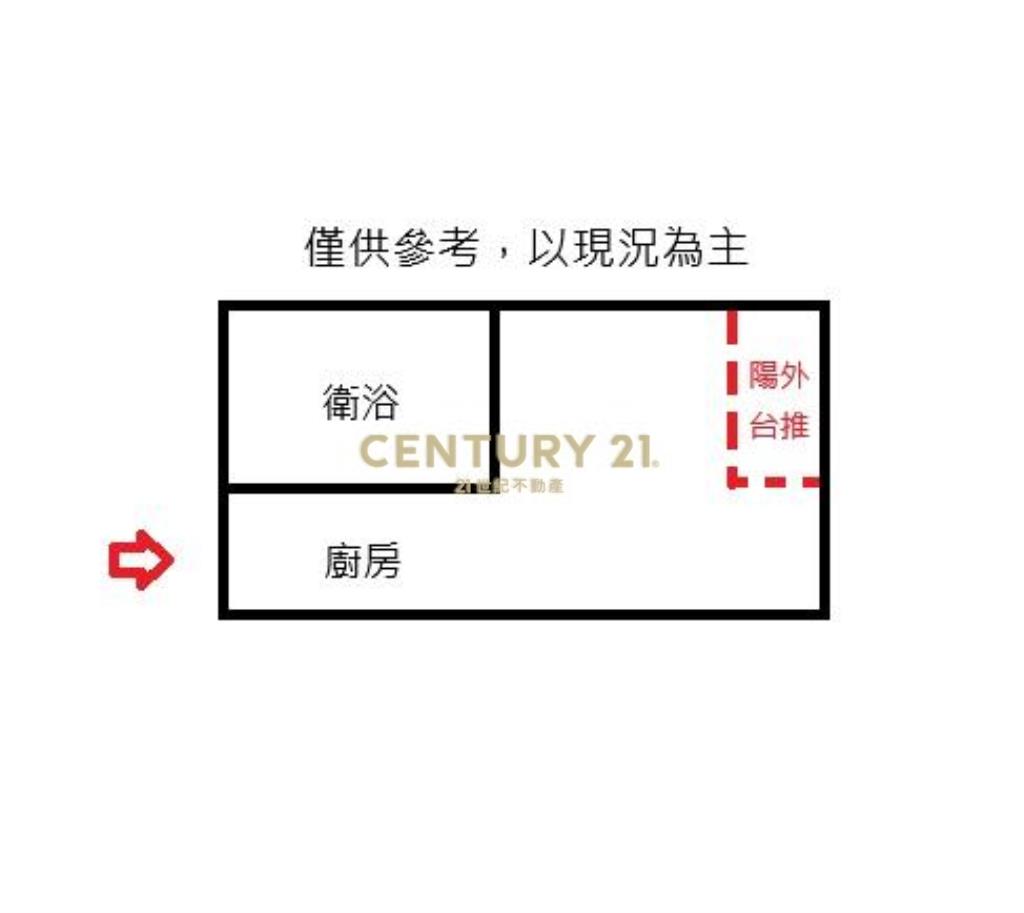 西區電梯次頂樓採光套房