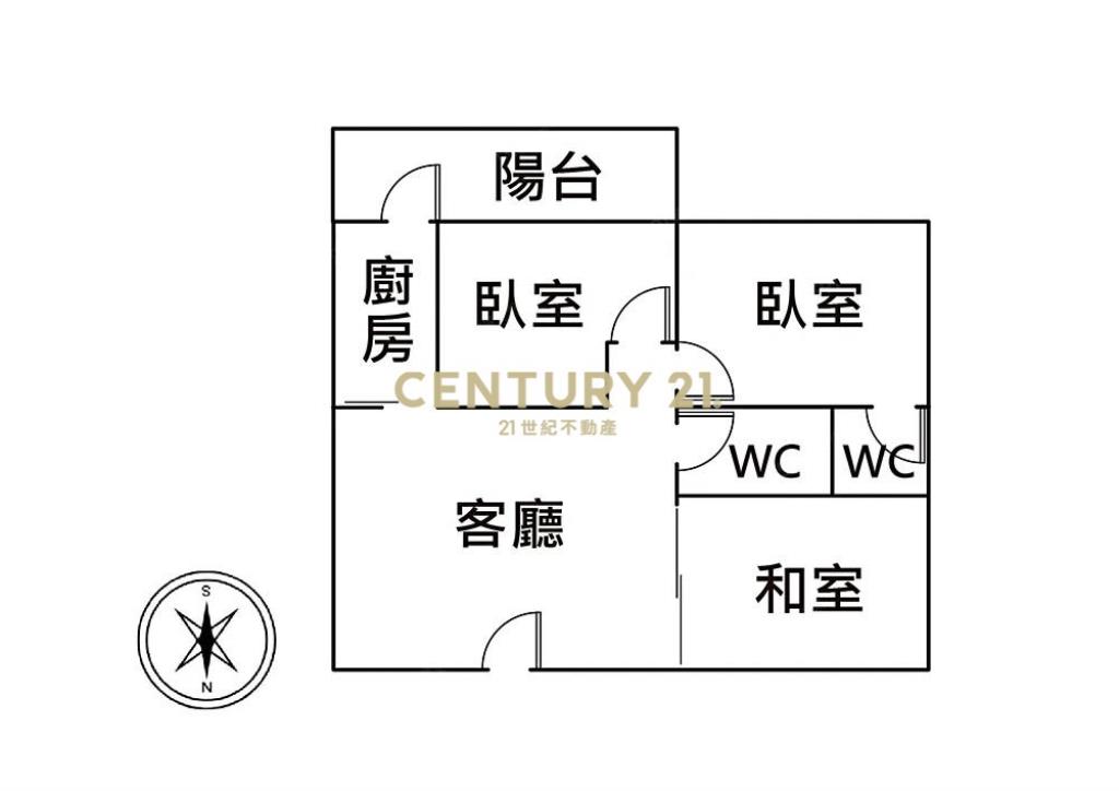 南帝國中興商圈|方正3房低總價