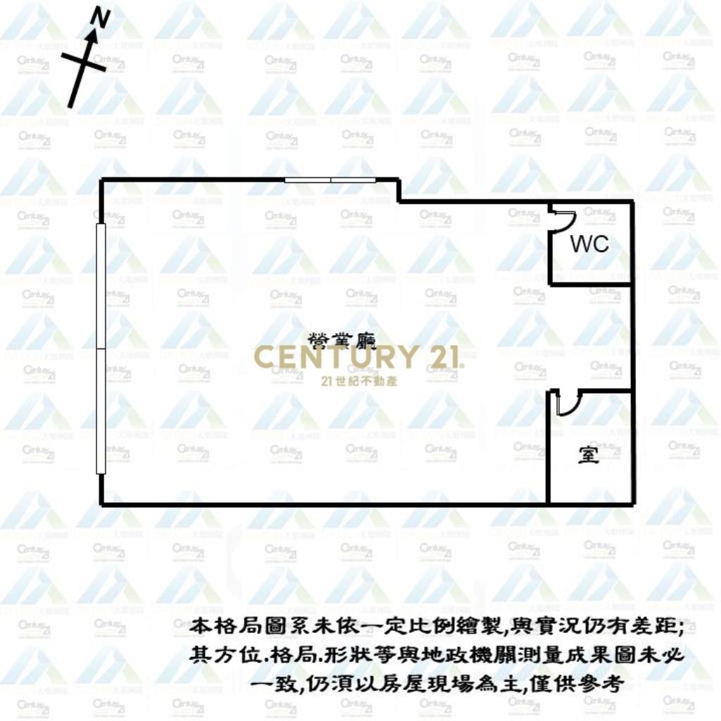 超扯!1F室內達40坪金店面