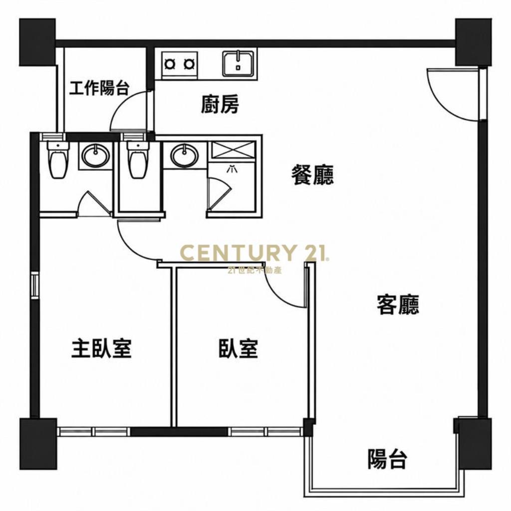單元二采揚晴空典雅2房2衛平車
