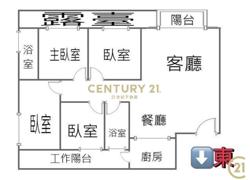 ❤️八期大城凱旋門｜四房雙平車露台戶