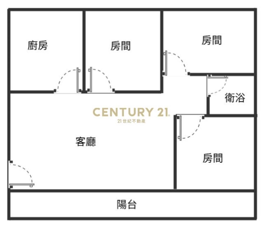 桃園房屋-桃園高城三房公寓