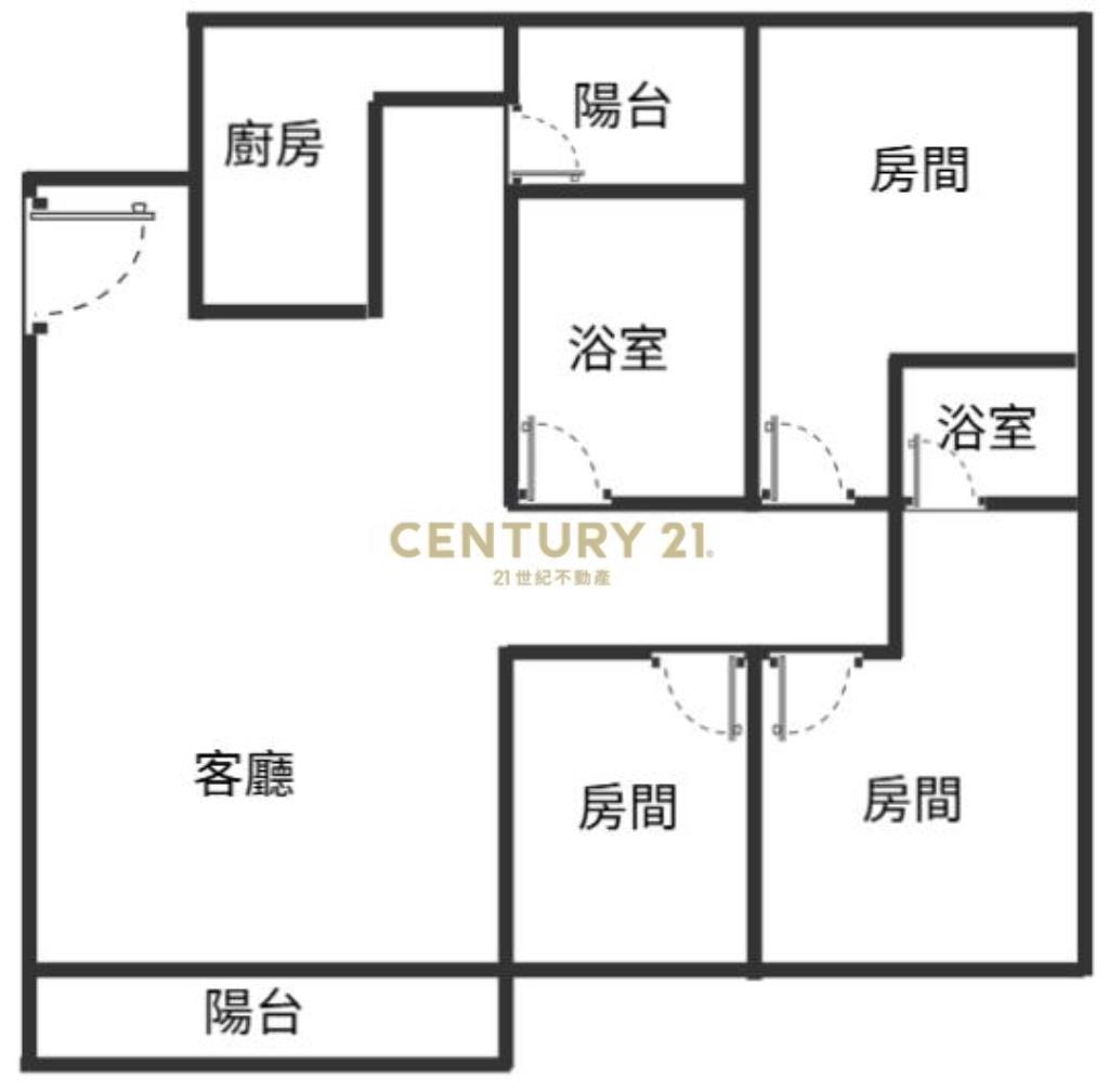 彰化房屋-薪世代三房平車華廈