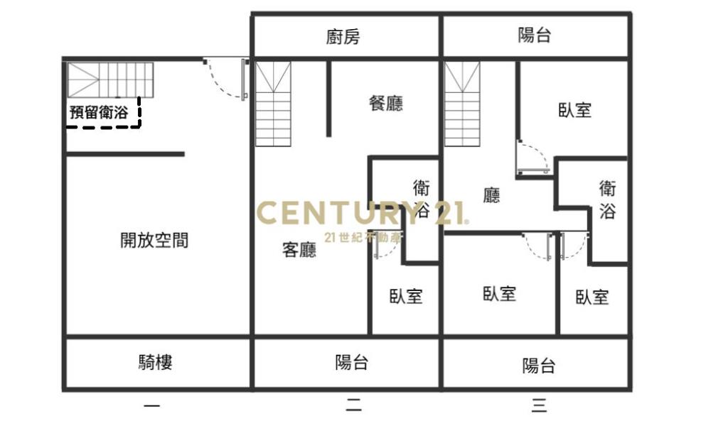 台中房屋-太子世界1-3樓大面寬樓店