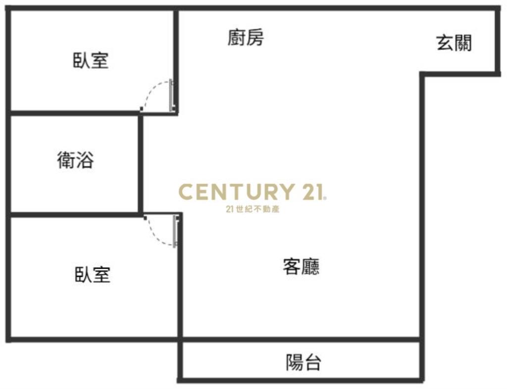 興大允將康活河畔邊間大2房+平車