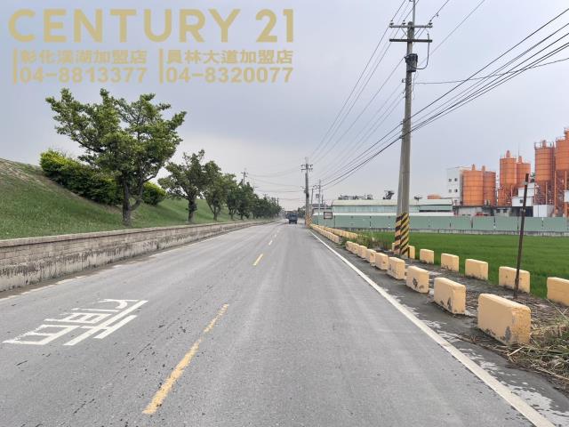 烏日溪岸路旁美田