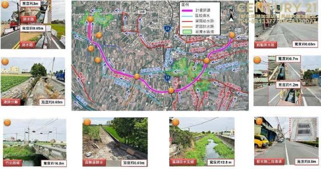 溪湖外環道旁雙面路田