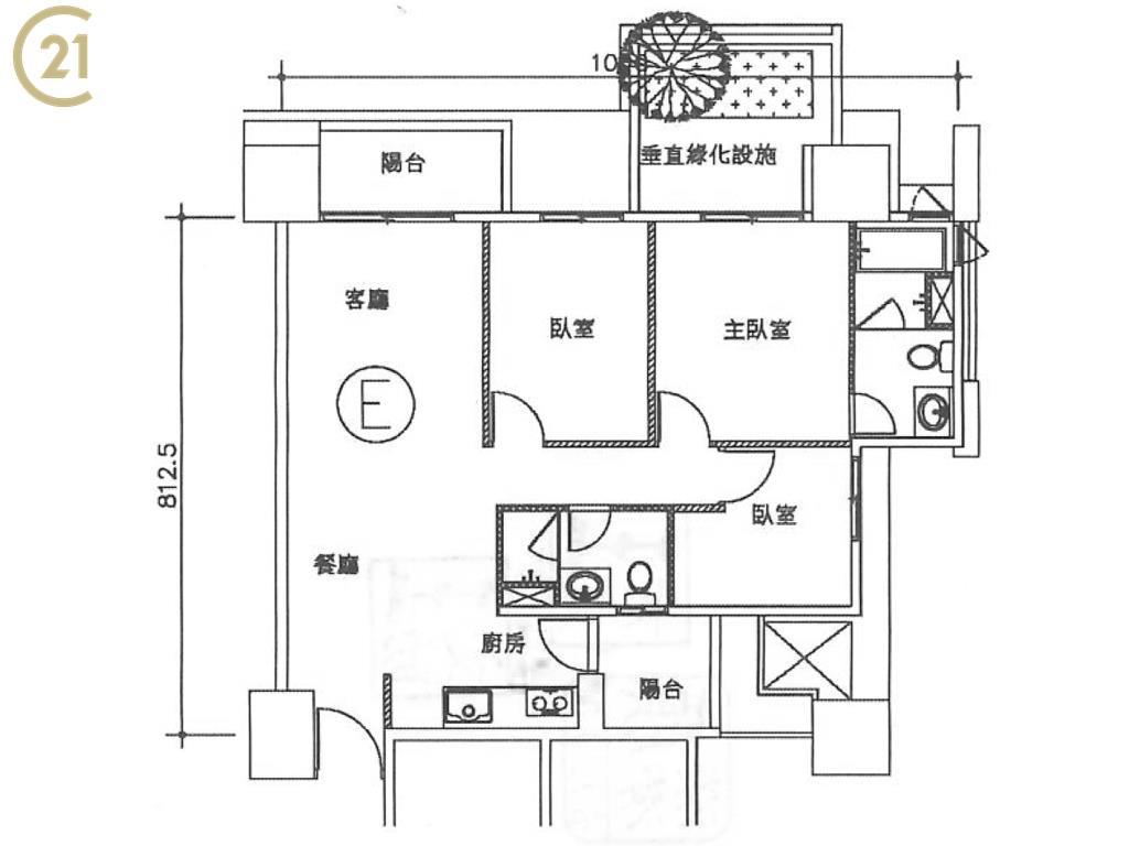 專任！昌祐雲之境Xcity3房平車3陽台