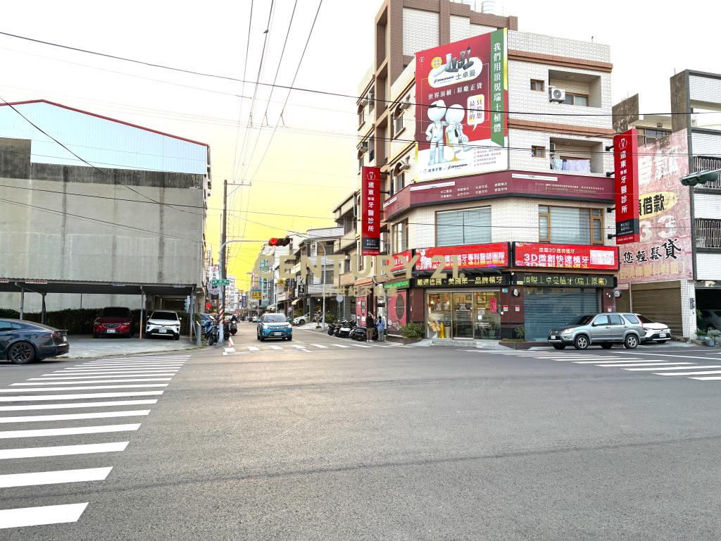 善化市中心買三角窗商業用地送店面