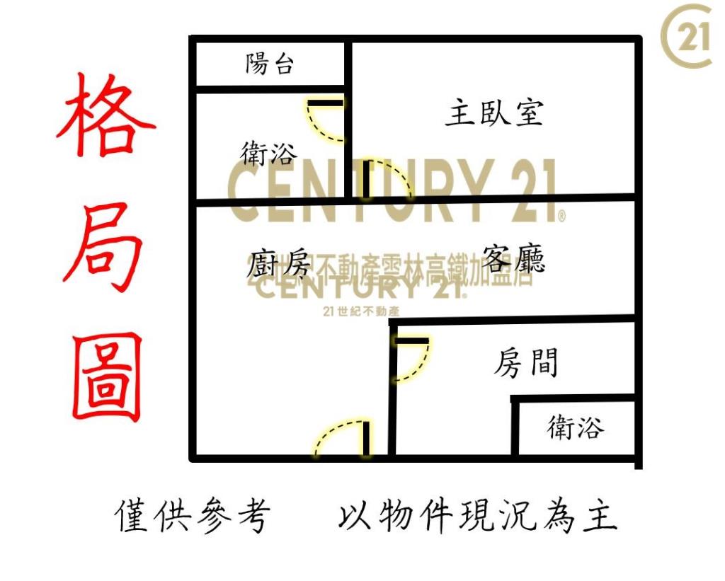 虎尾市中心一房一廳(平車)