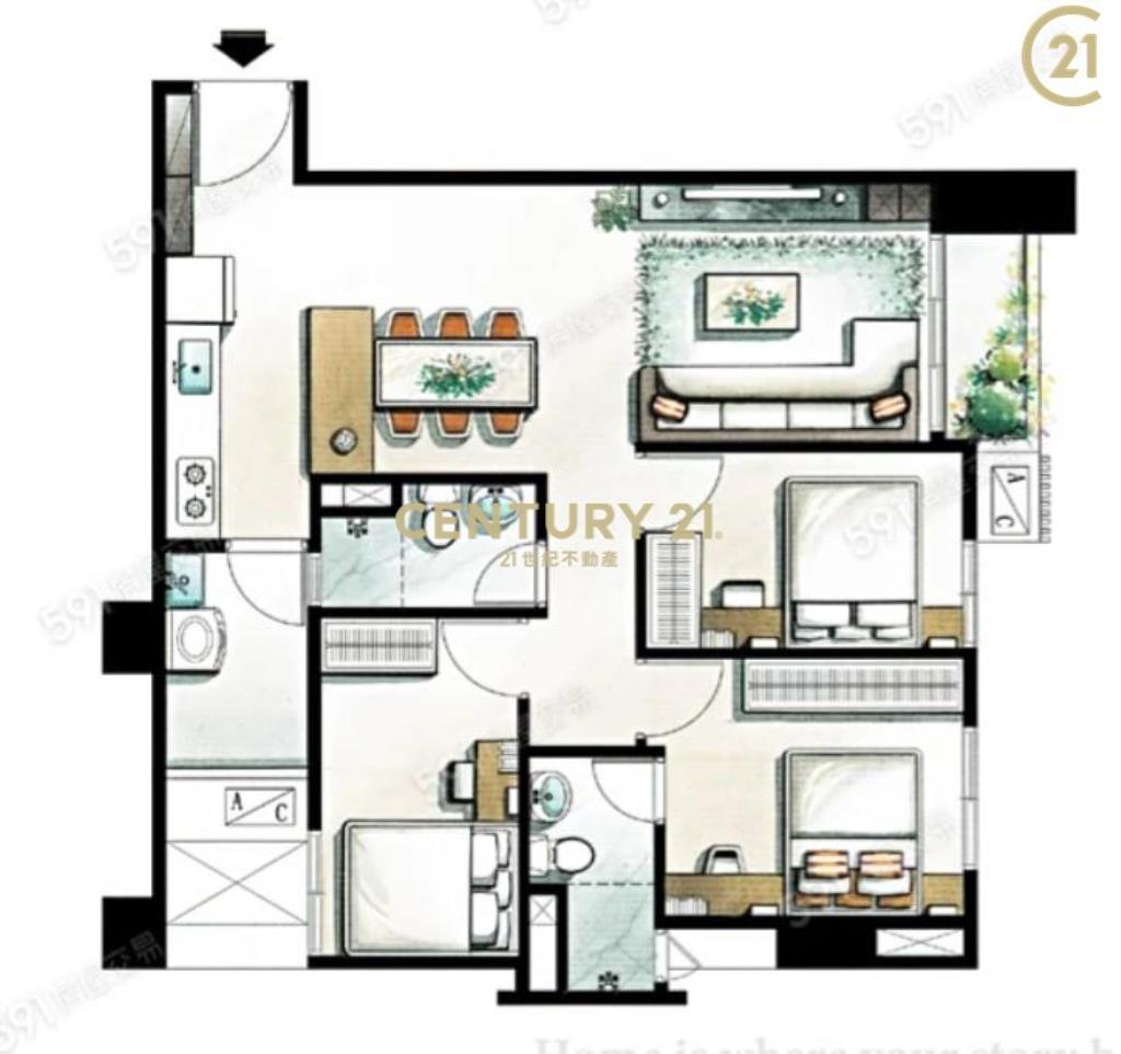 西螺預售三房公寓(平車)